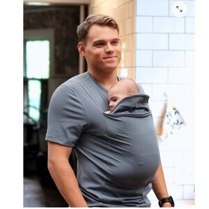 LALABU Dad Shirt Gray Babywearing
